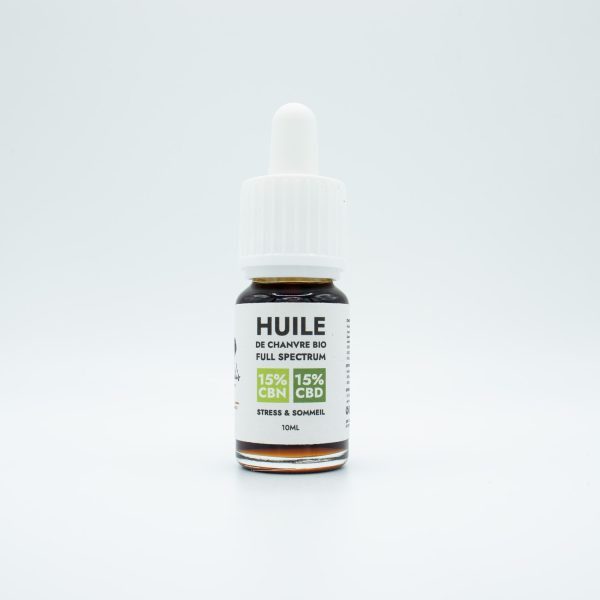 Flacon huile CBN full spectrum stress et sommeil 15 % - Nobilis- 3